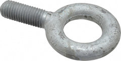 Gibraltar - 6,000 Lb Capacity, Forged Steel, 3/4-10 Thread, Fixed Lifting Eye Bolt - Fully Threaded, 2" Shank, 2" Thread Length, No Shoulder - Exact Tooling