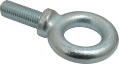 Gibraltar - 6,000 Lb Capacity, Forged Steel, 3/4-10 Thread, Fixed Lifting Eye Bolt - Fully Threaded, 2" Shank, 2" Thread Length, Shoulder - Exact Tooling