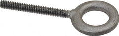 Gibraltar - 500 Lb Capacity, Forged Steel, 1/4-20 Thread, Fixed Lifting Eye Bolt - Fully Threaded, 2" Shank, 2" Thread Length, No Shoulder - Exact Tooling