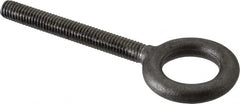 Gibraltar - 1,400 Lb Capacity, Forged Steel, 3/8-16 Thread, Fixed Lifting Eye Bolt - Fully Threaded, 3" Shank, 3" Thread Length, No Shoulder - Exact Tooling
