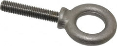 Gibraltar - 2,600 Lb Capacity, Steel, 1/2-13 Thread, Lifting Eye Bolt - Fully Threaded, 2-1/2" Shank, 2-1/2" Thread Length, Shoulder - Exact Tooling