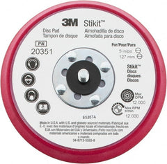 3M - 5" Diam Adhesive/PSA Disc Backing Pad - Firm Density, 12,000 RPM - Exact Tooling