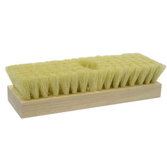 8-1/4″ Acid Scrub Brush, White Tampico Fill, One Tapered Handle Hole - Exact Tooling