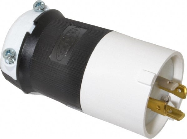 Hubbell Wiring Device-Kellems - 125/250 VAC, 20 Amp, L14-20P Configuration, Industrial Grade, Self Grounding Plug - 1 Phase, 3 Poles, IP20, 0.35 to 1.15 Inch Cord Diameter - Exact Tooling