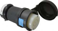 Hubbell Wiring Device-Kellems - 250 VAC, 20 Amp, L15-20R Configuration, Industrial Grade, Self Grounding Connector - 3 Phase, 3 Poles, IP66, 0.35 to 1.15 Inch Cord Diameter - Exact Tooling