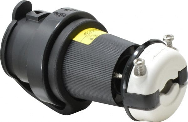 Hubbell Wiring Device-Kellems - 125 VAC, 30 Amp, L5-30P Configuration, Industrial Grade, Self Grounding Plug - 1 Phase, 2 Poles, IP66, 0.36 to 0.93 Inch Cord Diameter - Exact Tooling