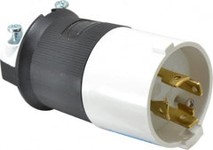 Hubbell Wiring Device-Kellems - 250 VAC, 30 Amp, L15-30P Configuration, Industrial Grade, Self Grounding Plug - 3 Phase, 3 Poles, IP20, 0.35 to 1.15 Inch Cord Diameter - Exact Tooling