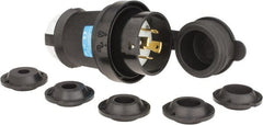 Hubbell Wiring Device-Kellems - 250 VAC, 30 Amp, L15-30P Configuration, Industrial Grade, Self Grounding Plug - 3 Phase, 3 Poles, IP66, 0.35 to 1.15 Inch Cord Diameter - Exact Tooling