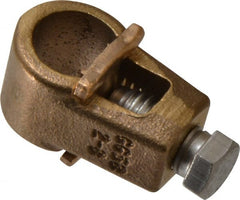 Thomas & Betts - 2 to 8 (Solid) AWG Compatible Single-Nut Rod Clamp - Copper Alloy, 2-7/32" OAL, CSA Certified & RoHS Compliant - Exact Tooling