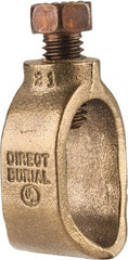 Thomas & Betts - 4/0 to 8 (Solid) AWG Compatible Single-Nut Rod Clamp - Copper Alloy, 3" OAL, CSA Certified, RoHS Compliant, UL Listed - Exact Tooling