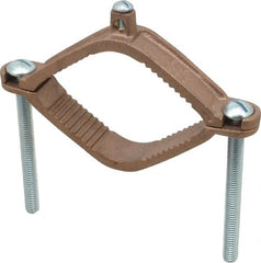 Thomas & Betts - 4 to 10 (Solid) AWG Compatible Dual-Nut Rod Clamp - Bronze, 6-5/16" OAL, RoHS Compliant, UL File E3060, UL Listed - Exact Tooling