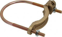 Thomas & Betts - 4 to 4/0 AWG Compatible U-bolt Rod Clamp - Bronze, CSA Certified, UL File E3060, UL Listed - Exact Tooling