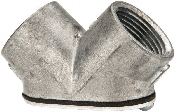 Thomas & Betts - 3/4" Trade, Die Cast Zinc Threaded Angled Rigid/Intermediate (IMC) Conduit Elbow - Noninsulated - Exact Tooling