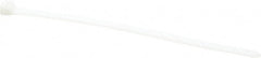 Thomas & Betts - 8" Long Natural (Color) Nylon Standard Cable Tie - 120 Lb Tensile Strength, 1.91mm Thick, 1-1/4" Max Bundle Diam - Exact Tooling