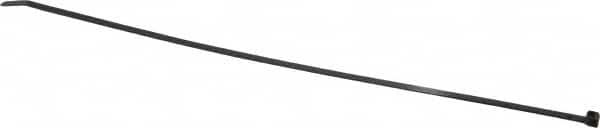 Thomas & Betts - 14.1" Long Black Nylon Standard Cable Tie - 50 Lb Tensile Strength, 1.35mm Thick, 1-1/4" Max Bundle Diam - Exact Tooling