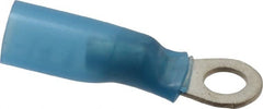 3M - 16-14 AWG Partially Insulated Crimp Connection Circular Ring Terminal - #8 Stud, 1" OAL x 0.31" Wide, Copper Contact - Exact Tooling