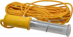 Made in USA - 13 Watt, Electric, Fluorescent Portable Handheld Work Light - 50' Cord - Exact Tooling