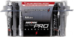 Rayovac - Size AA, Alkaline, 24 Pack, Standard Battery - 1.5 Volts, Button Tab Terminal - Exact Tooling