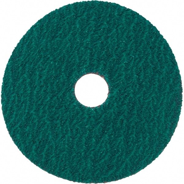 Standard Abrasives - 5" Diam 7/8" Hole 36 Grit Fiber Disc - Very Coarse Grade, Zirconia Alumina, 18,000 Max RPM, Series Z - Exact Tooling