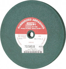 Made in USA - 6" Diam x 1/2" Hole x 1/2" Thick, 46 Grit Surface Grinding Wheel - Aluminum Oxide/Silicon Carbide Blend, Coarse Grade, 3,600 Max RPM - Exact Tooling