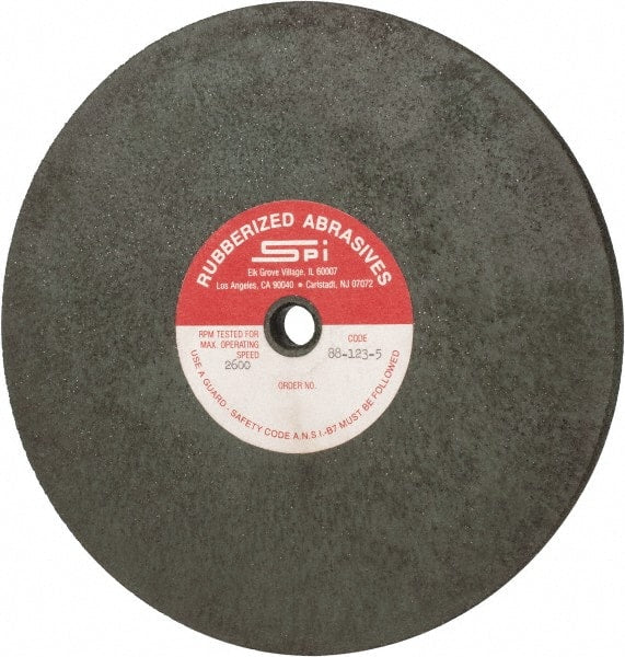 Made in USA - 8" Diam x 1/2" Hole x 3/8" Thick, 46 Grit Surface Grinding Wheel - Aluminum Oxide/Silicon Carbide Blend, Coarse Grade, 2,600 Max RPM - Exact Tooling