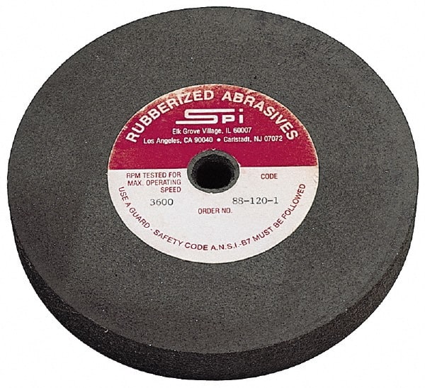 Made in USA - 6" Diam x 1/2" Hole x 1" Thick, 46 Grit Surface Grinding Wheel - Aluminum Oxide/Silicon Carbide Blend, Coarse Grade, 3,600 Max RPM - Exact Tooling