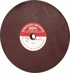Made in USA - 8" Diam x 1/2" Hole x 1/2" Thick, 120 Grit Surface Grinding Wheel - Aluminum Oxide/Silicon Carbide Blend, Fine Grade, 2,600 Max RPM - Exact Tooling