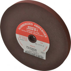 Made in USA - 6" Diam x 1/2" Hole x 1/2" Thick, 120 Grit Surface Grinding Wheel - Aluminum Oxide/Silicon Carbide Blend, Fine Grade, 3,500 Max RPM - Exact Tooling