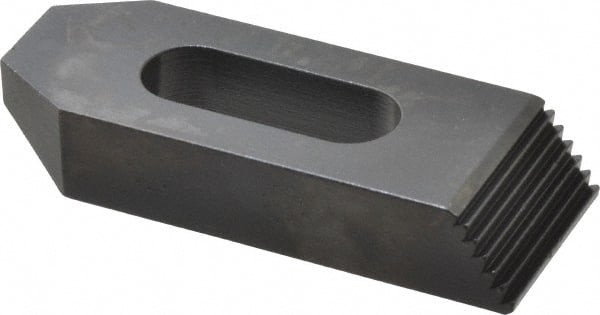 Gibraltar - M16mm Stud, Steel, Plain Strap Clamp - 30mm Travel, 102mm OAL x 38mm Wide x 19mm High, Black Oxide Finish, Tapered Nose - Exact Tooling