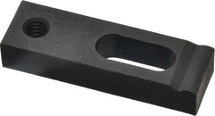 Gibraltar - 1/4" Stud, Medium Carbon Steel, Strap Clamp - 1/2" Travel, 2" OAL x 5/8" Wide x 3/8" High, Black Oxide Finish, Radius Nose - Exact Tooling