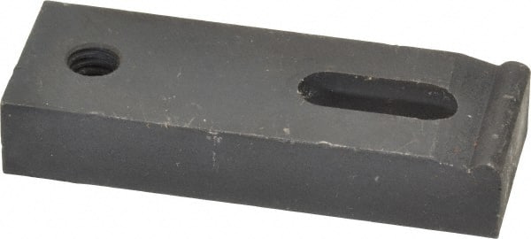 Gibraltar - 5/16" Stud, Medium Carbon Steel, Strap Clamp - 7/16" Travel, 2-3/4" OAL x 1" Wide x 1/2" High, Black Oxide Finish, Radius Nose - Exact Tooling