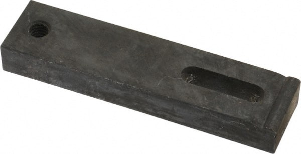 Gibraltar - 5/16" Stud, Medium Carbon Steel, Strap Clamp - 7/8" Travel, 4" OAL x 1" Wide x 1/2" High, Black Oxide Finish, Radius Nose - Exact Tooling