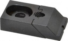 Gibraltar - 2-5/16" OAL x 1-1/4" Overall Width, Low Grip Nose, Steel Manual Edge Clamp - Black Oxide Coating, 5/8" High, 3/8" Socket Cap Screw Slot, 3/8" Travel - Exact Tooling