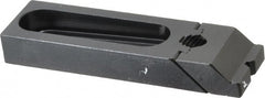 Gibraltar - 5-3/16" OAL x 1-1/2" Overall Width, Low Grip Nose, Steel Manual Edge Clamp - Black Oxide Coating, 3/4" High, 1/2" Socket Cap Screw Slot, 2-1/2" Travel - Exact Tooling