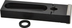 Gibraltar - 5-3/16" OAL x 1-1/2" Overall Width, Standard Grip Nose, Steel Manual Edge Clamp - Black Oxide Coating, 3/4" High, 1/2" Socket Cap Screw Slot, 2-1/2" Travel - Exact Tooling