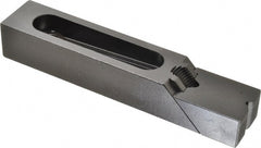 Gibraltar - 7-3/8" OAL x 1-1/2" Overall Width, High Grip Nose, Steel Manual Edge Clamp - Black Oxide Coating, 1-1/4" High, 1/2" Socket Cap Screw Slot, 3-5/16" Travel - Exact Tooling