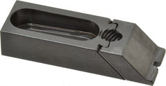 Gibraltar - 2-7/8" OAL x 1" Overall Width, Low Grip Nose, Steel Manual Edge Clamp - Black Oxide Coating, 5/8" High, 5/16" Socket Cap Screw Slot, 1-1/4" Travel - Exact Tooling