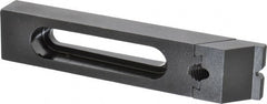 Gibraltar - 7-1/4" OAL x 1-1/2" Overall Width, Low Grip Nose, Steel Manual Edge Clamp - Black Oxide Coating, 7/8" High, 1/2" Socket Cap Screw Slot, 3" Travel - Exact Tooling