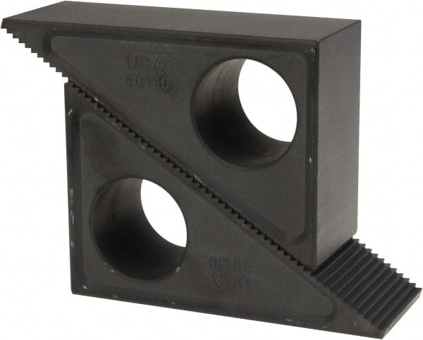 Gibraltar - 2 Piece, 3-1/2 to 9" Height Adjustment, Steel Step Block - 1/16" Step Depth, 1/8" Step Elevation, 2" Width, 5-21/64" Base Depth, 3-7/16" Height - Exact Tooling