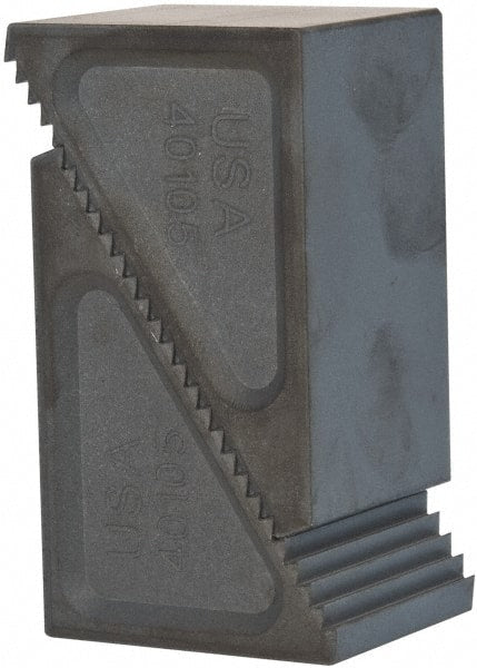 Gibraltar - 2 Piece, 45 to 102mm Height Adjustment, Steel Step Block - 1/16" Step Depth, 1/8" Step Elevation, 38mm Width, 2-17/32" Base Depth, 1-43/64" Height - Exact Tooling