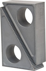 Gibraltar - 2 Piece, 89 to 229mm Height Adjustment, Steel Step Block - 1/16" Step Depth, 1/8" Step Elevation, 38mm Width, 5-21/64" Base Depth, 3-7/16" Height - Exact Tooling