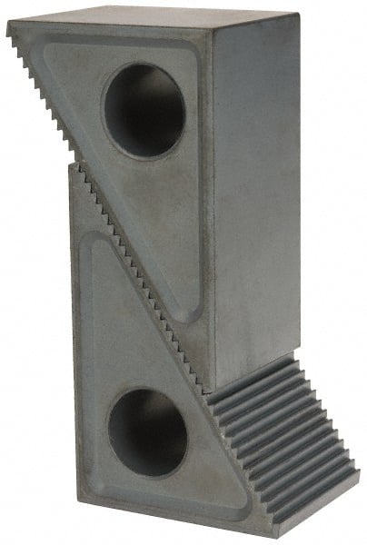 Gibraltar - 2 Piece, 64 to 152mm Height Adjustment, Steel Step Block - 1/16" Step Depth, 1/8" Step Elevation, 51mm Width, 3-3/4" Base Depth, 2-15/32" Height - Exact Tooling