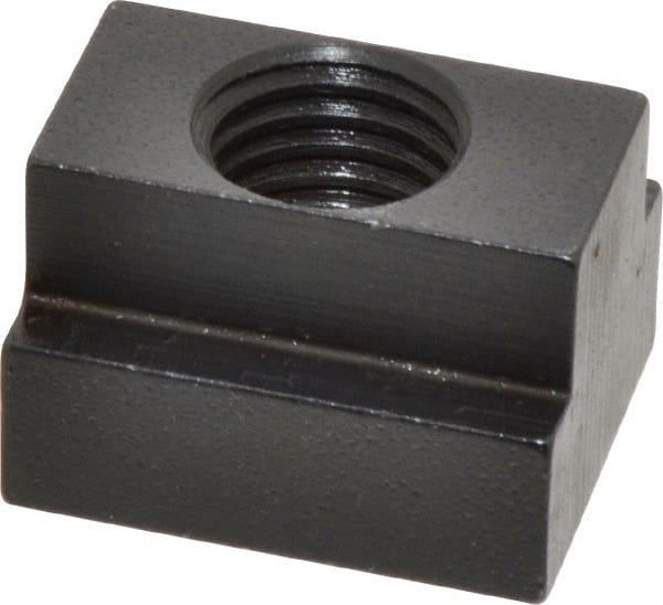 Gibraltar - 3/4-10 Blind Tapped T Slot Nut - 13/16" Slot Width, 1-1/4 x 9/16" Base Width x Height, 1-1/2 x 1" OAL x Height - Exact Tooling