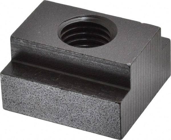 Gibraltar - 3/4-10 Blind Tapped T Slot Nut - 1" Slot Width, 1-5/8 x 5/8" Base Width x Height, 1-3/4 x 1" OAL x Height - Exact Tooling