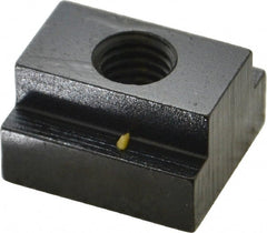 Gibraltar - 1/2-13 Tapped Through T Slot Nut - 11/16" Slot Width, 1-1/8 x 7/16" Base Width x Height, 1-1/4 x 3/4" OAL x Height - Exact Tooling