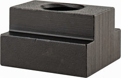 Gibraltar - 5/8-11 Tapped Through T Slot Nut - 11/16" Slot Width, 1-1/8 x 7/16" Base Width x Height, 1-1/4 x 3/4" OAL x Height - Exact Tooling