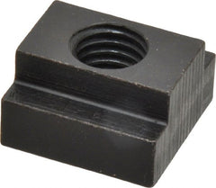 Gibraltar - 5/8-11 Tapped Through T Slot Nut - 3/4" Slot Width, 1-1/4 x 15/32" Base Width x Height, 1-1/4 x 3/4" OAL x Height - Exact Tooling