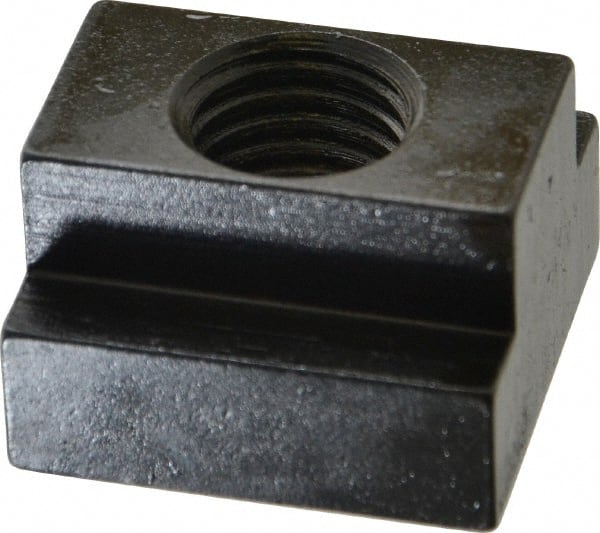 Gibraltar - 3/4-10 Tapped Through T Slot Nut - 7/8" Slot Width, 1-1/2 x 9/16" Base Width x Height, 1-1/2 x 1" OAL x Height - Exact Tooling