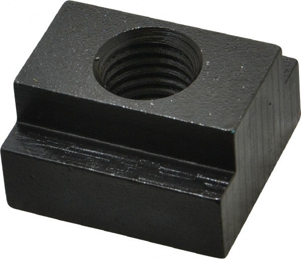 Gibraltar - 3/4-10 Tapped Through T Slot Nut - 1" Slot Width, 1-5/8 x 5/8" Base Width x Height, 1-3/4 x 1" OAL x Height - Exact Tooling