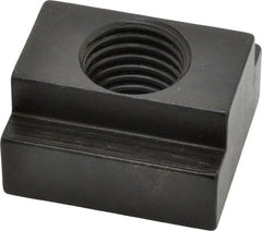 Gibraltar - 7/8-9 Tapped Through T Slot Nut - 1" Slot Width, 1-5/8 x 5/8" Base Width x Height, 1-3/4 x 1" OAL x Height - Exact Tooling